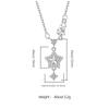 925 Sterling Silver Fashion Light Luxury Star Tassel Zircon Pendant Necklace Birthday Party Anniversary Gift