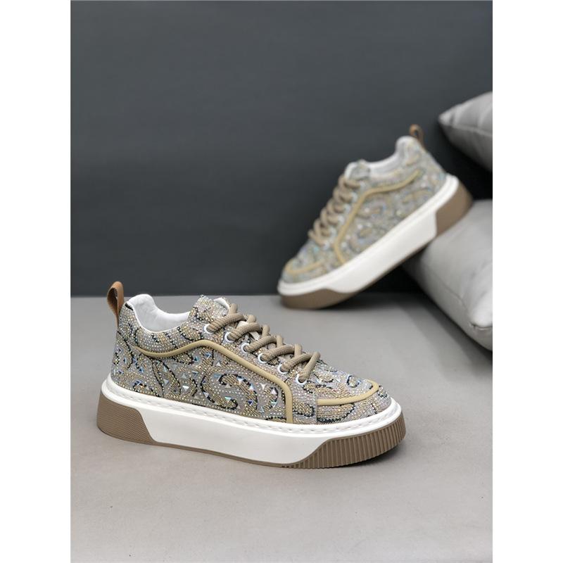 Spring new board shoes, light luxury full of diamonds and fried streets, personalized European goods, high quality bm