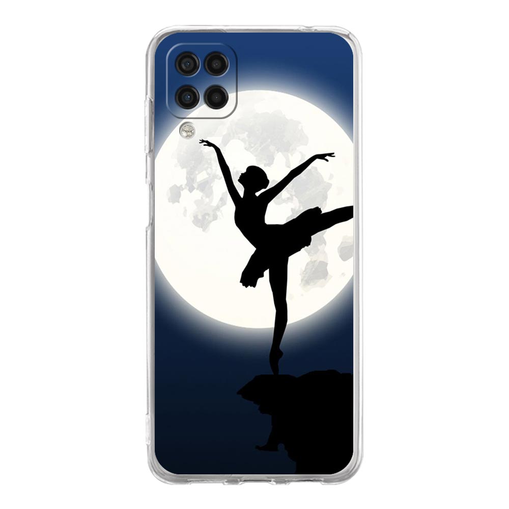 Simple Swan Dance Ballet Clear Phone Case For Samsung A51 A71 A21S A12 A11 A31 A41 A03S A22 A13 A33 A73 A53 A52 A32 5G A23 Cover