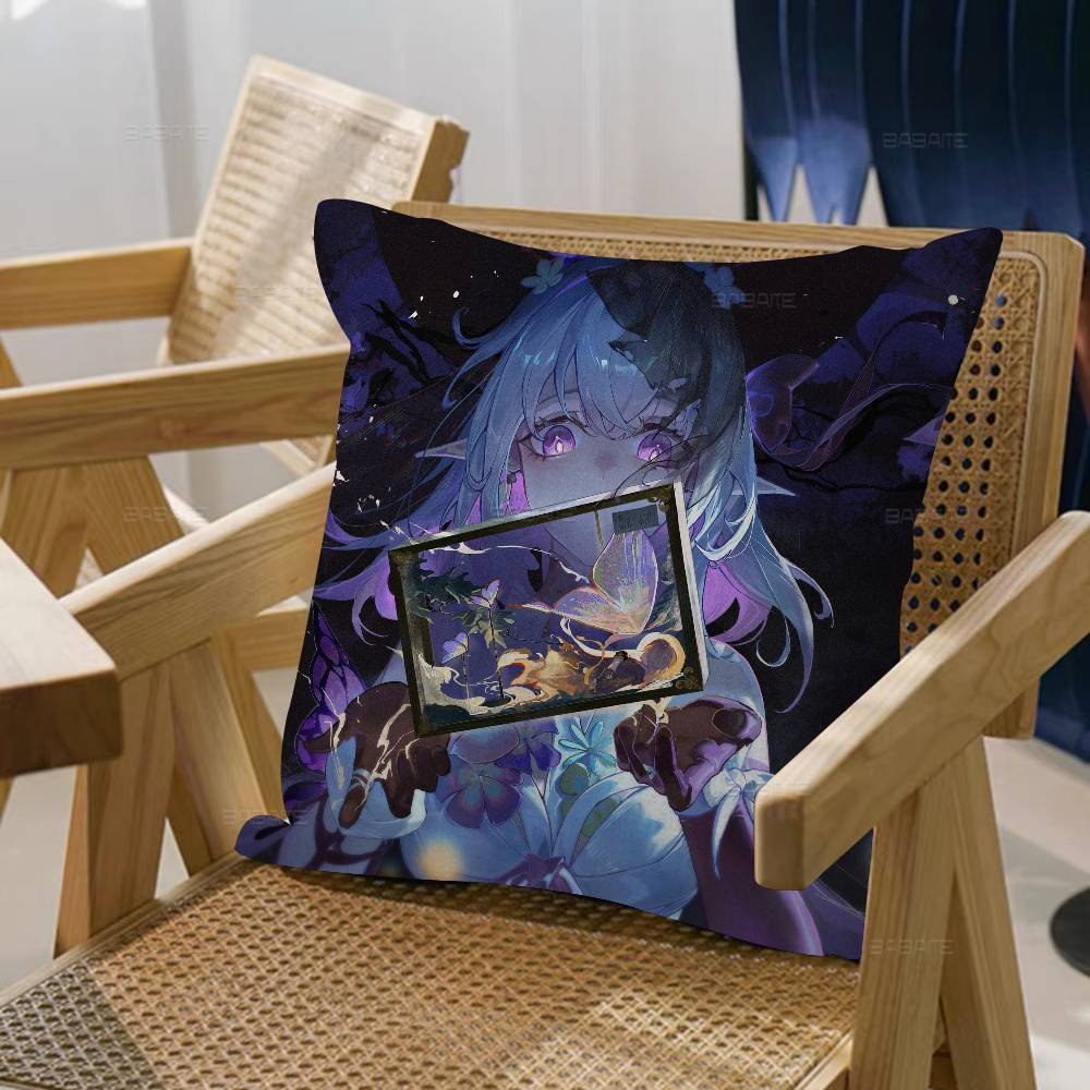 Honkai-Star Rail C-Castorice pillow cover sofa cushion cover home room decoration children gift