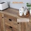 Modern Mango Wood-Effect Sideboard