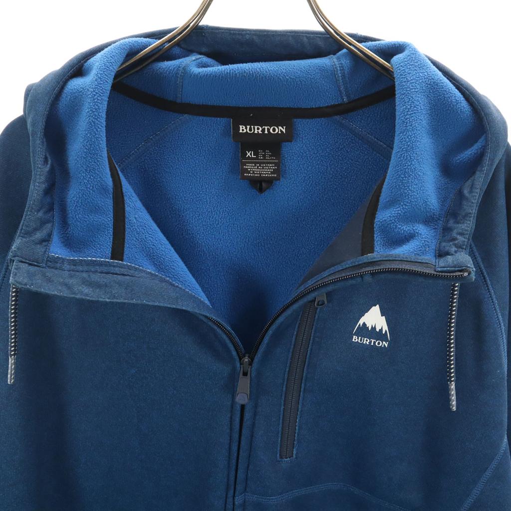 BURTON Long sleeve Zip hoodie XXL Blue navy blue Biggs Men's Used
