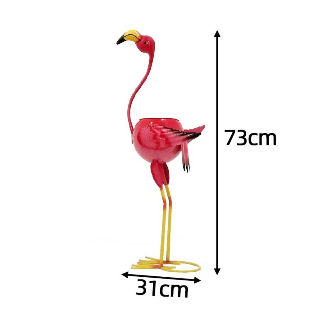 Pot Colorful Metal Animal Planter Freestanding Peacock
