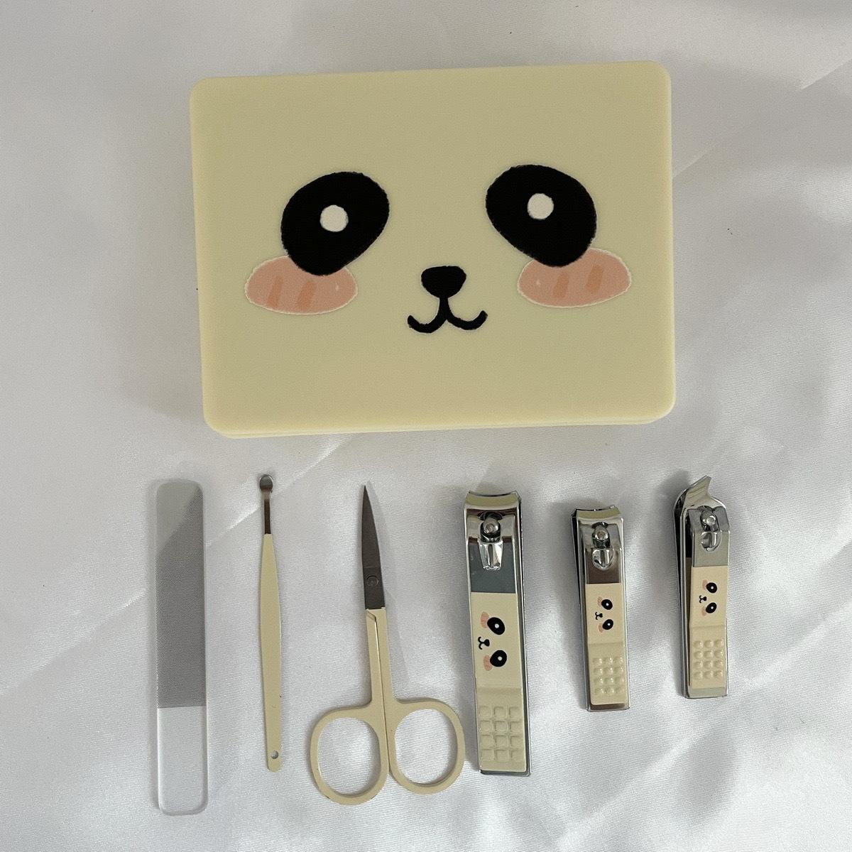 Cute Panda Cartoon Nail Clipper Set - Animal Manicure Tools