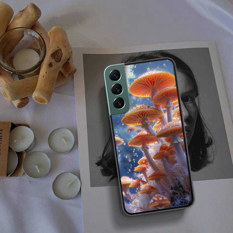 Fungal Aesthetics Phone Case For Samsung Galaxy S22 S25 Ultra S21 S10 Plus S26 Edge S20 S23 S24 FE Cover Silicone Soft TPU C