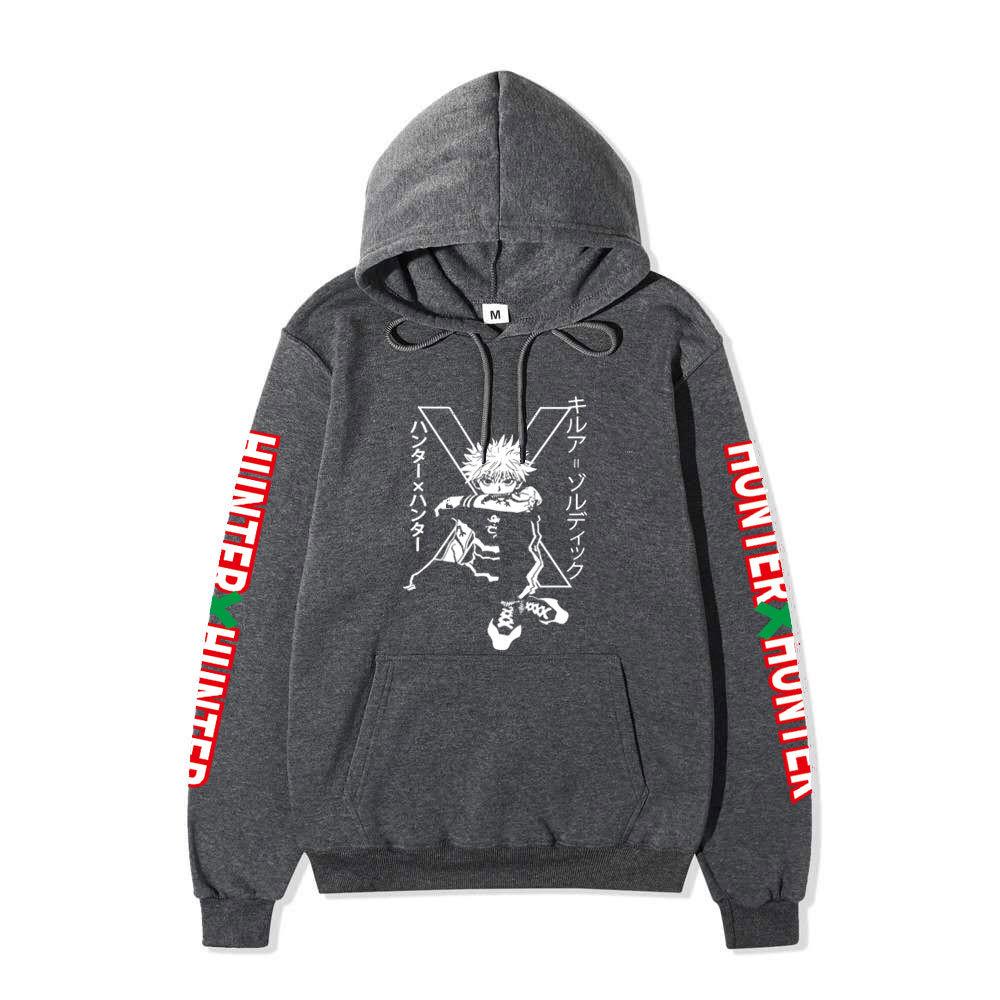 Hunter Killua Zoldyck Graphic Printing Sweatshirts for Fans Casual Long Sleeve Men/Women Clothing Sudaderas Hip Hop Hoody