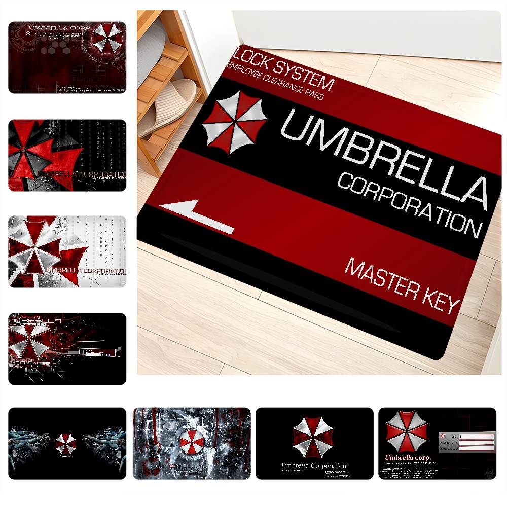 Game R-Resident E-Evil Entrance Door Mat Washable Non-Slip Living Room Sofa Chairs Area Mat Kitchen Welcome Doormat