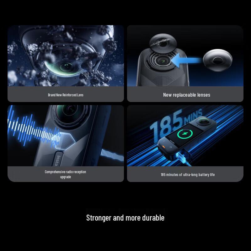 Insta360 X5 Flagship 8K 360° Action Camera (CN version)