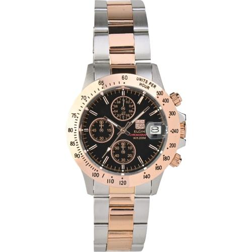 

Elgin Men s Two-tone Chronograph Watch FK1184PG-B