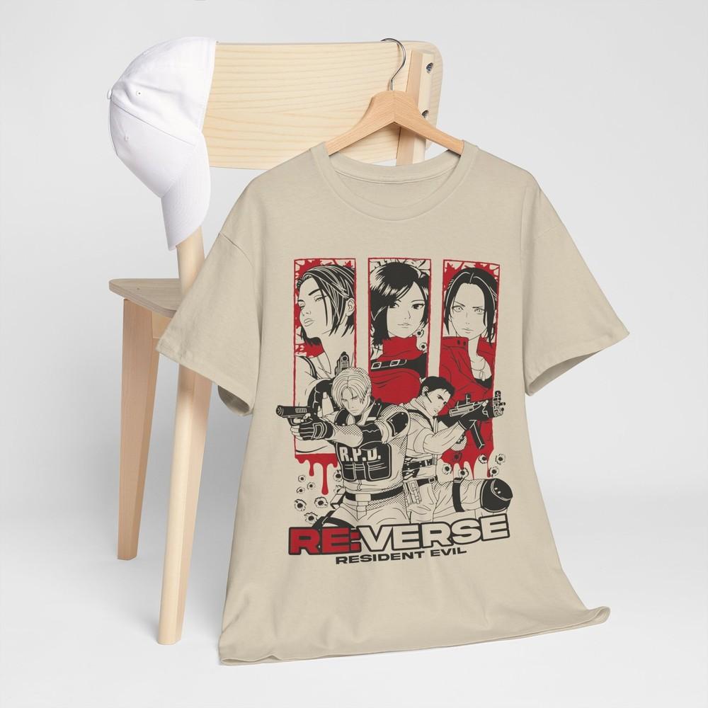 Resident Evil 2 Ada Wong Tshirt Unisexs Womens Anime Gift Remake Game Leon