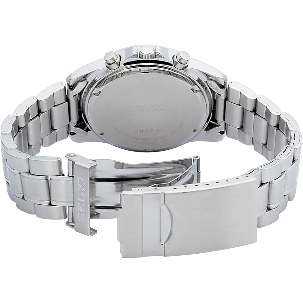 Seiko Men's SND367PC Watch Imported Model Stainless Steel Analog Quartz Timepiece
