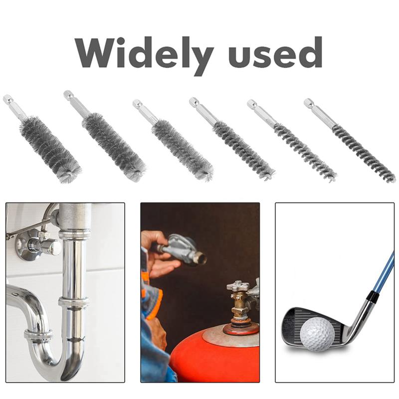 18 Pcs Wire Brushes For Drill,Stainless Steel Small Wire Brush In Different Sizes,For Cleaning,Cleaning Wire Brush Set-B61B