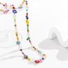 Stylish Bohemian Multicolor  Beads and Imitation Pearls Choker Necklace Portable Accessory for Casual Wear