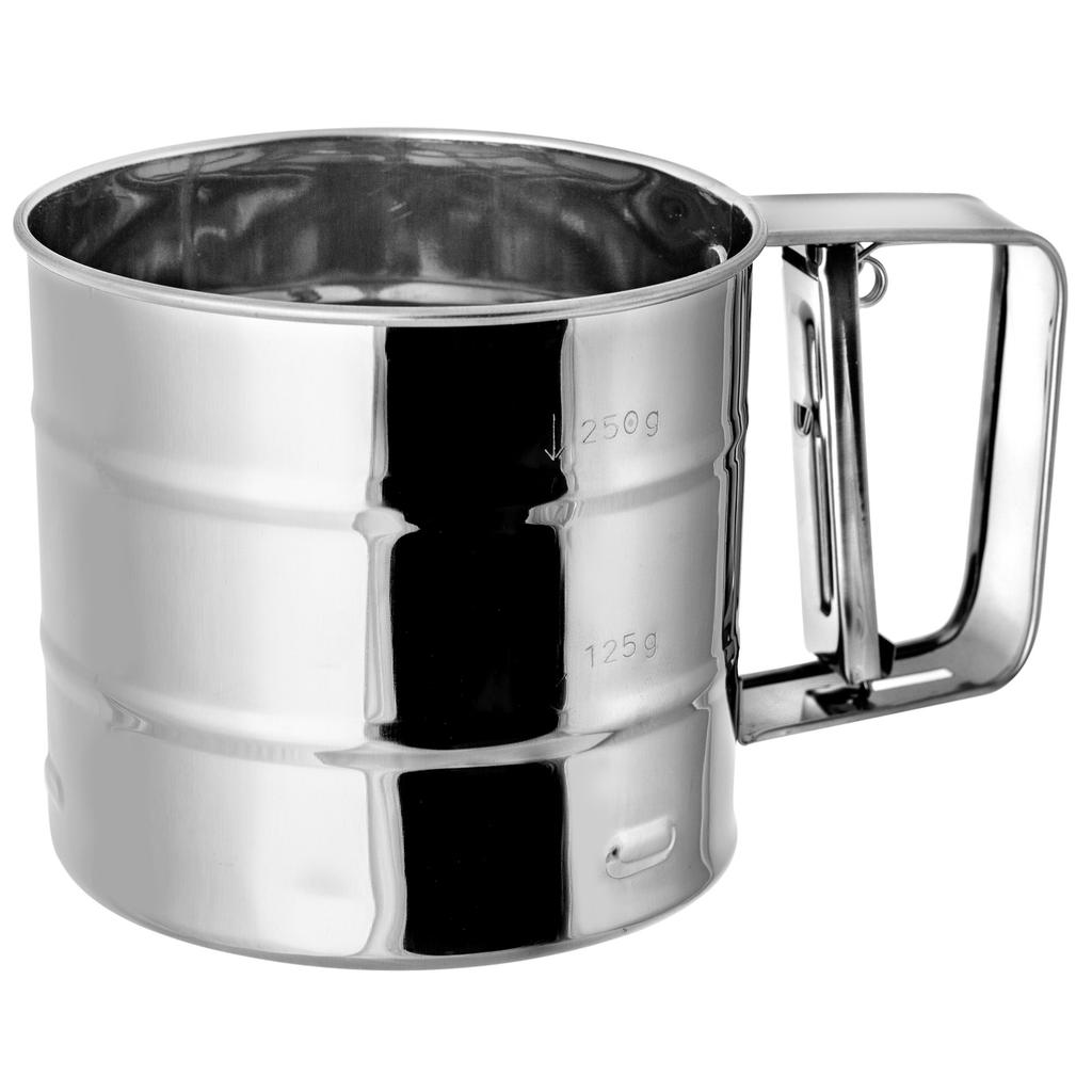 KADAX Sifter Sieve For Flour Icing Sugar Steel 250G