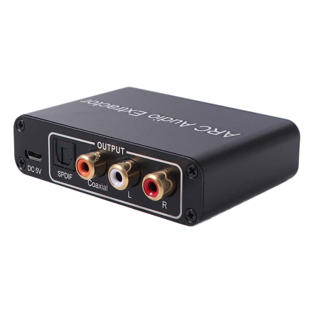 DAC SPDIF Coaxial RCA ARC Audio Adapter 192KHz Digital To Analog Audio Converter  For TV Monitor