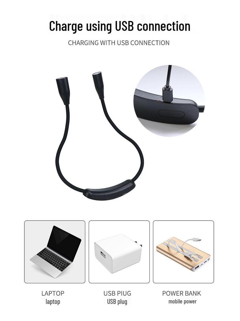 Multifunctional LED Neck Light for Reading and Running
