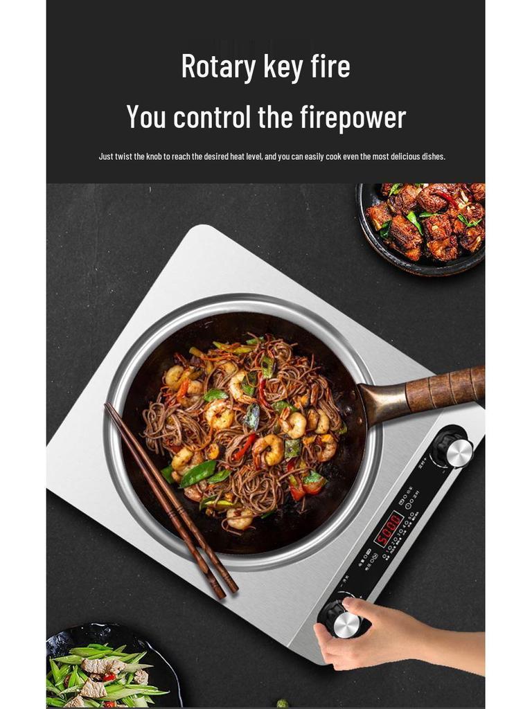 Vysoce výkonný multifunkční zapuštěný indukční vařič pro domácí a komerční použití Shabu-Shabu a Stir-Fry