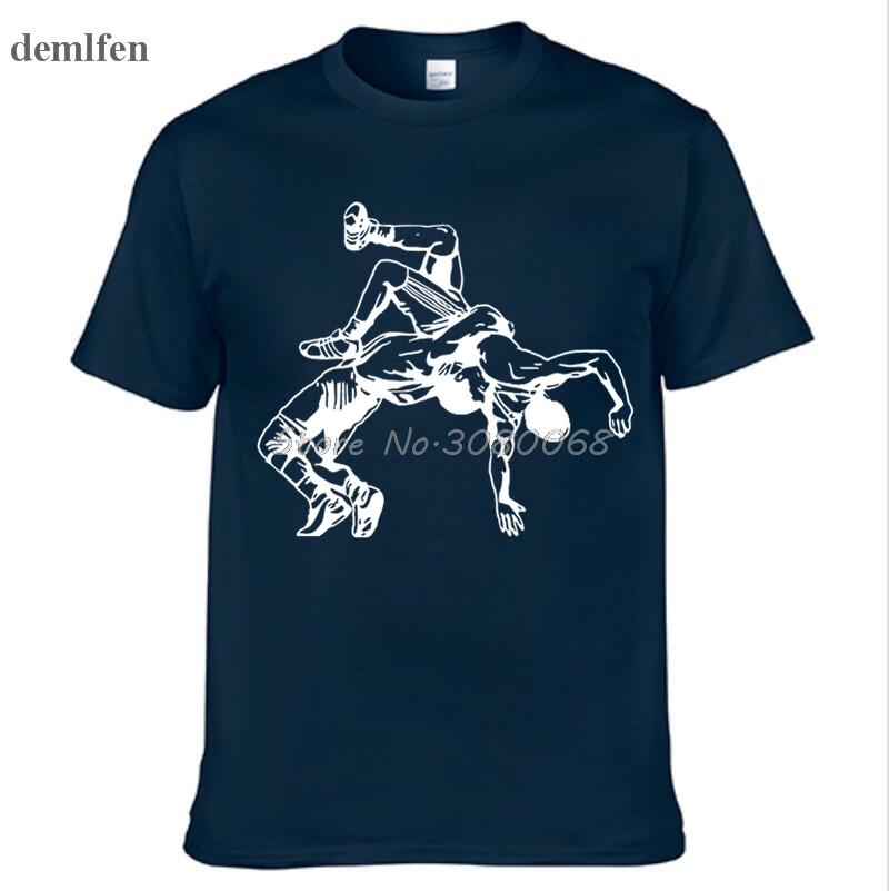 Funny Printed Men T Shirt Newest Wrestling Muay Thai T Shirt Casual O Neck Short Sleeve