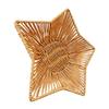 Spacious Snacks Plate Elegant Star Shaped Imitation Rattan Woven Basket for Household Multipurpose Bread Serving Tray