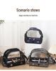 Transparent Breathable Portable Parrot Carrier - Anti-Bite, Handheld & Shoulder Crossbody Bird Cage for Small/Medium Birds Outdoors