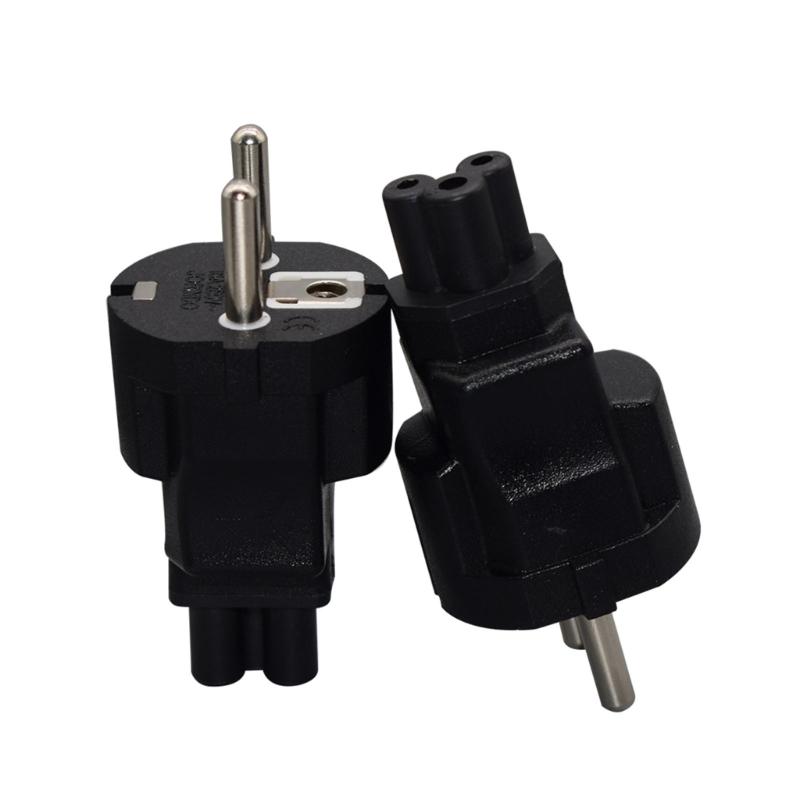 US 3 Prong Power Cord Power Plugs,3 Pin Male to IEC320 C5 Female Laptop Power Conversion Plugs