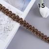 12 Meter Braided Lace Trim Fabric Fringe 1.5cm Width Lace Ribbon Apparel Curtain Diy Sewing Accessories Upholstery Decor Crafts