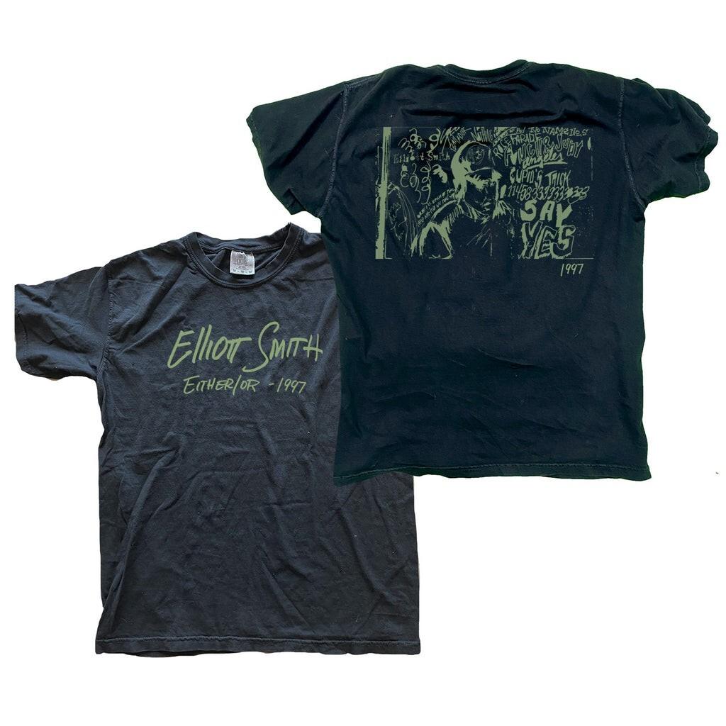 ELLIOTT SMITH - Black Either/or 1997 vintage retro Unisex T-Shirt M