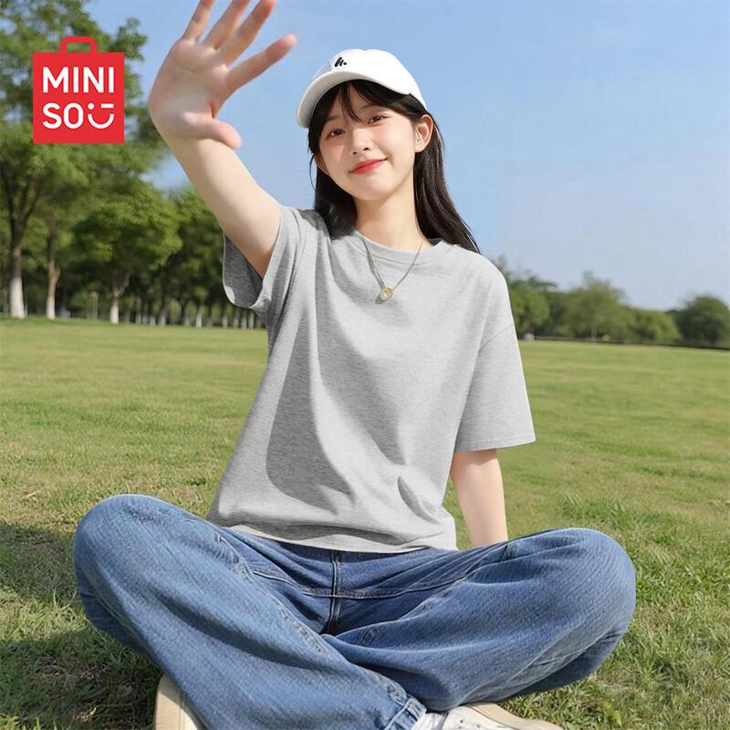 MINISO Women s Pure Cotton Relaxed Fit T-Shirt XL