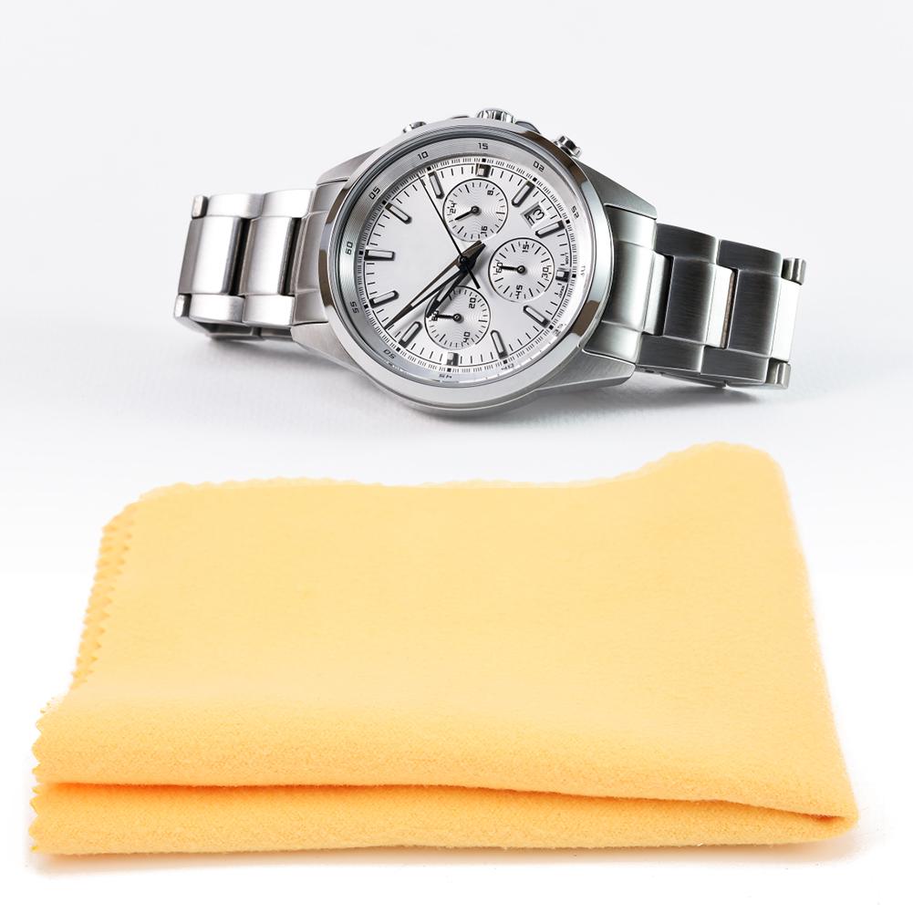 5 Stück Uhrenreinigungs-Poliertuch Brillenputztuch Wischtuch Uhrenreparaturwerkzeug