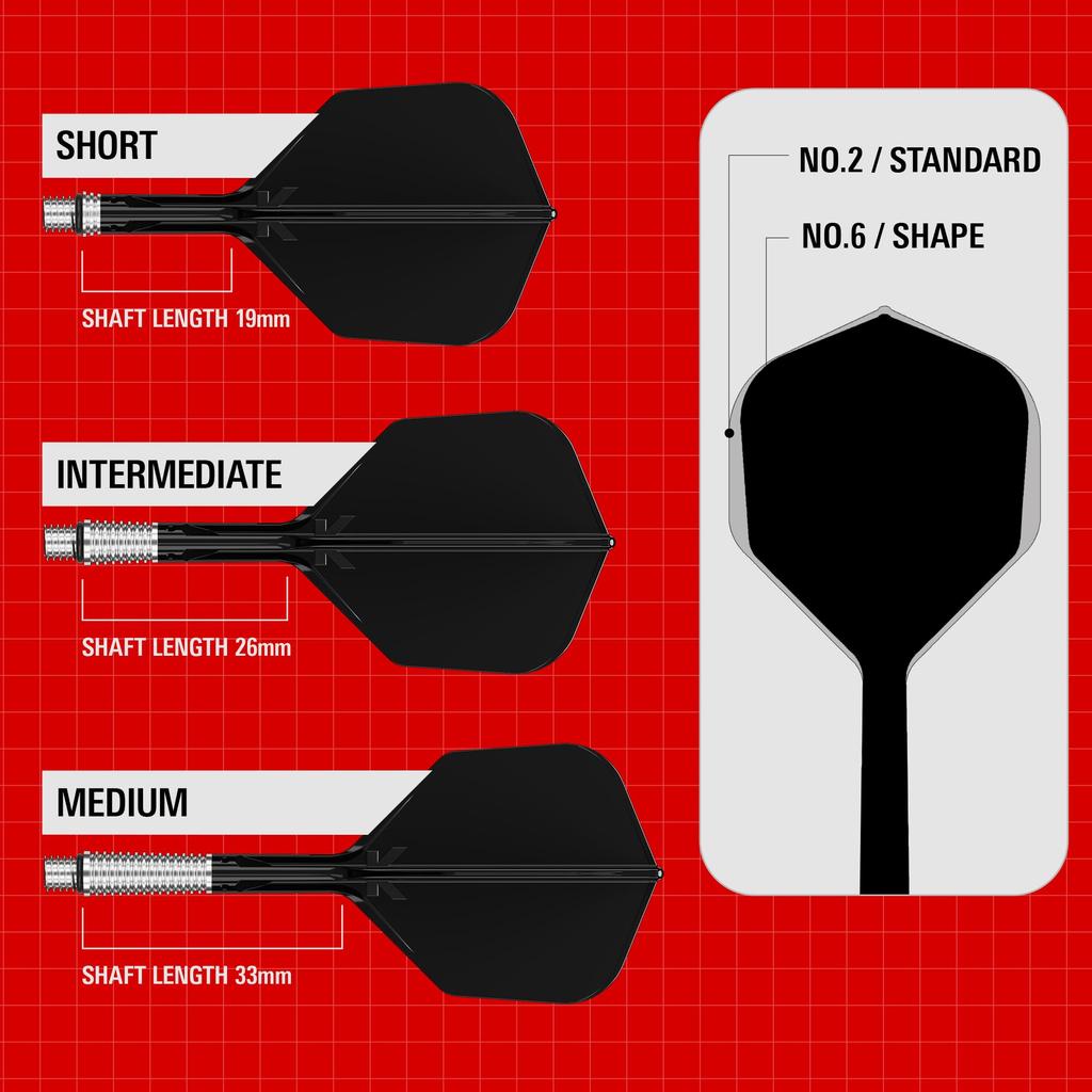TARGET Flight Flight and Shaft Integrated K Shift Flight and Shaft System Shift Spin Base Professional Darts Accessories K-SHIFT