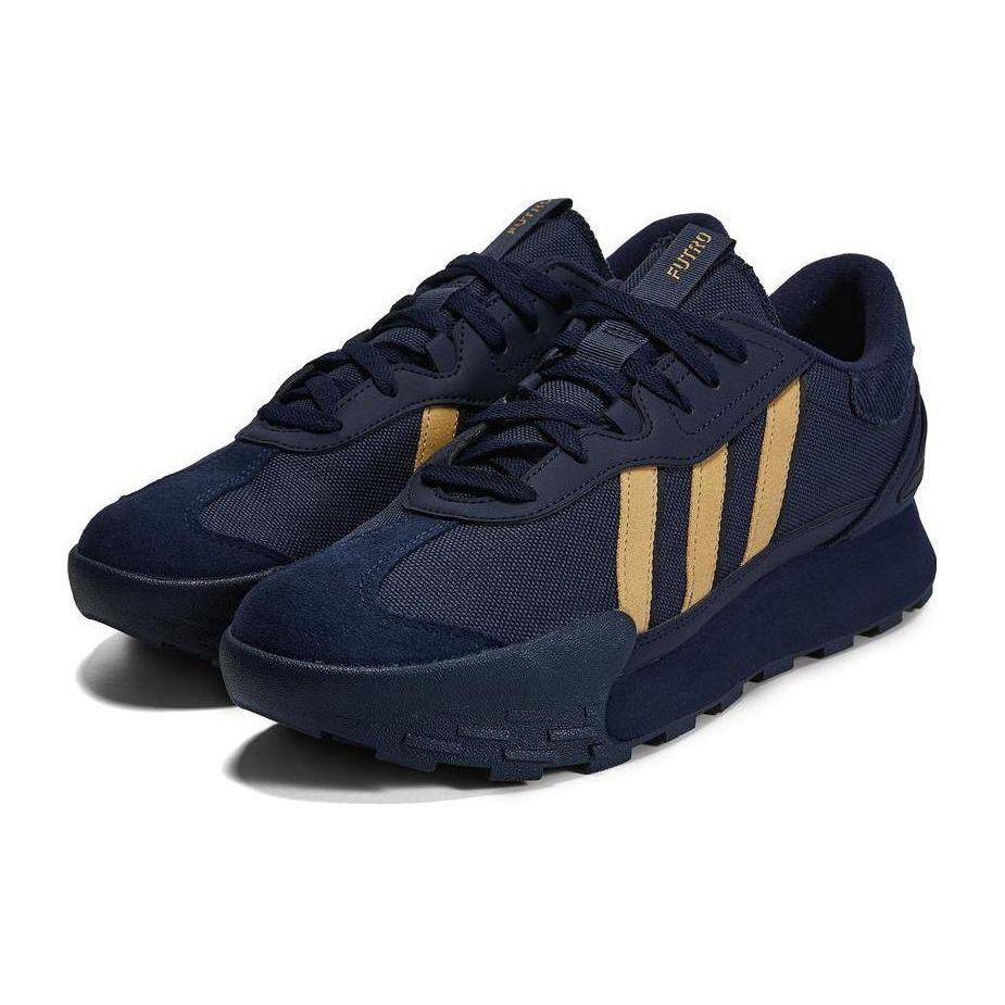 Adidas Neo Futro Mixr Fabric Leather Comfortable Low-Top Sports Casual Shoes Unisex Sneakers Blue Yellow IE4535