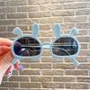 1PC Children Sun Glasses Fashion Style Oval Rabbit Ears Kids Sun Eyeglasses Boys Girls Goggles Baby Cute Shades UV400 Protection Travel Eyeglasses