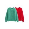 Autumn New Women's Fashion and Casual Versatile Round Neck Single Breasted Knitted Sweater