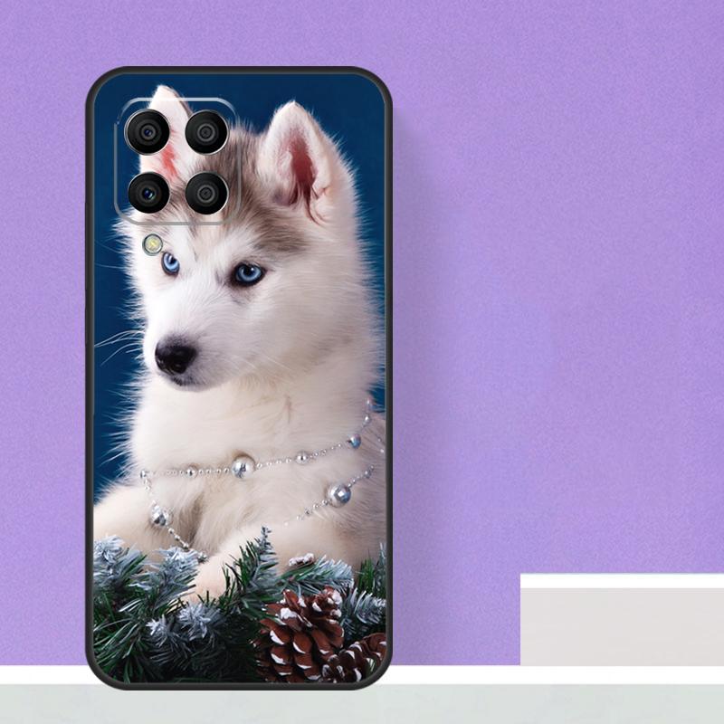 Animal Husky puppy Case For Samsung Galaxy M14 M34 M54 M31 M11 M13 M53 M51 M12 M32 M52 M16 M36 M56 M15 M35 M55