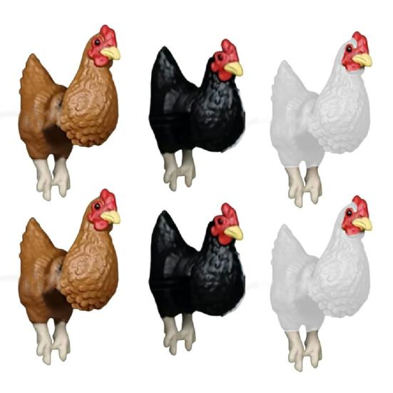 Chicken Stud Earrings Handmade Farm Animal Jewelry Farmhouse Style Chicken Earrings Gifts for Chicken Lovers