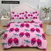 Skull Couple King Queen Duvet Cover Skeleton Bride Bedding Set Halloween White 23pcs Soft Quilt Cover for Kids Teens Adults