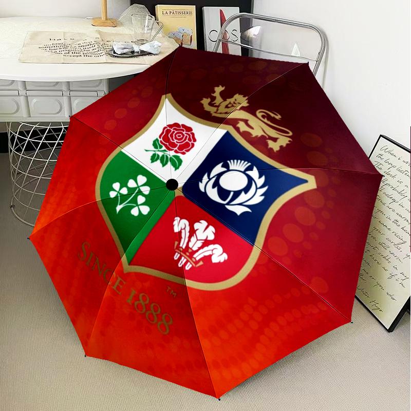 British & Irish Lions Umbrella Folding umbrella, automatic umbrella 8-Frame for Travel, camping Use Gift for Halloween Christmas