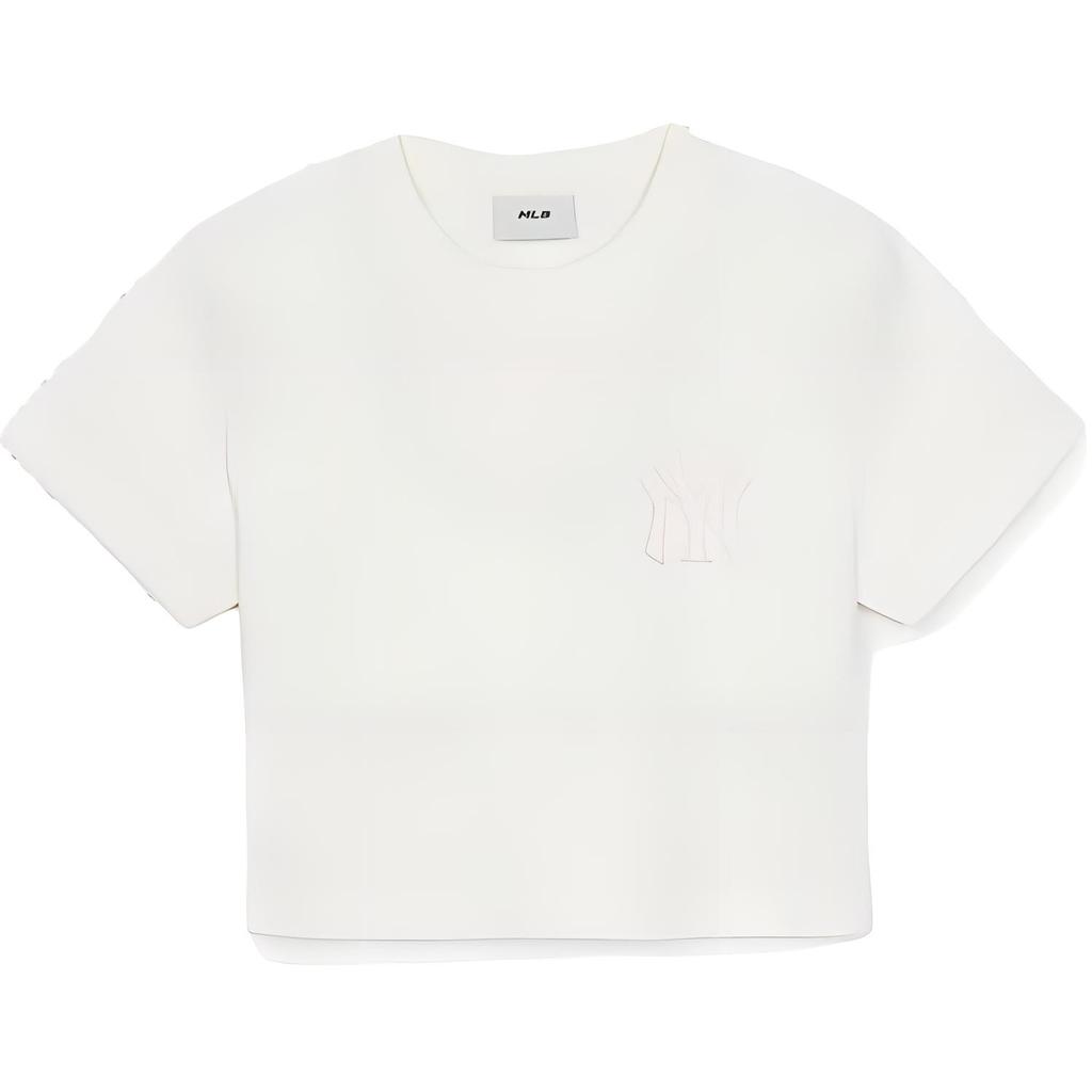 New MLB New York Yankees T Shirt Women's White 3FTSM0153-50IVS