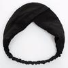 Bandeau tricoté rétro pour femmes, maquillage coréen, sport, couleur unie, tissu croisé en daim, bandeau en daim LXY