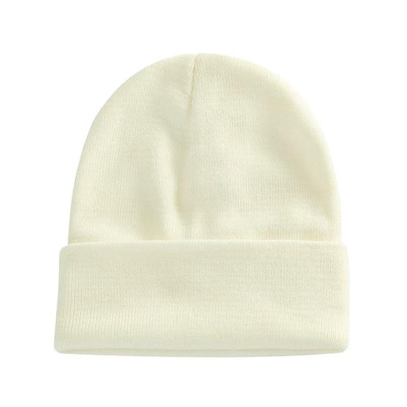 Fluorescent Knit Wool Hat: Versatile, Trendy, Solid Color for Men & Women, Perfect for Autumn & Winter. Warm Pull-On Candy Color Cold-Weather Hat.