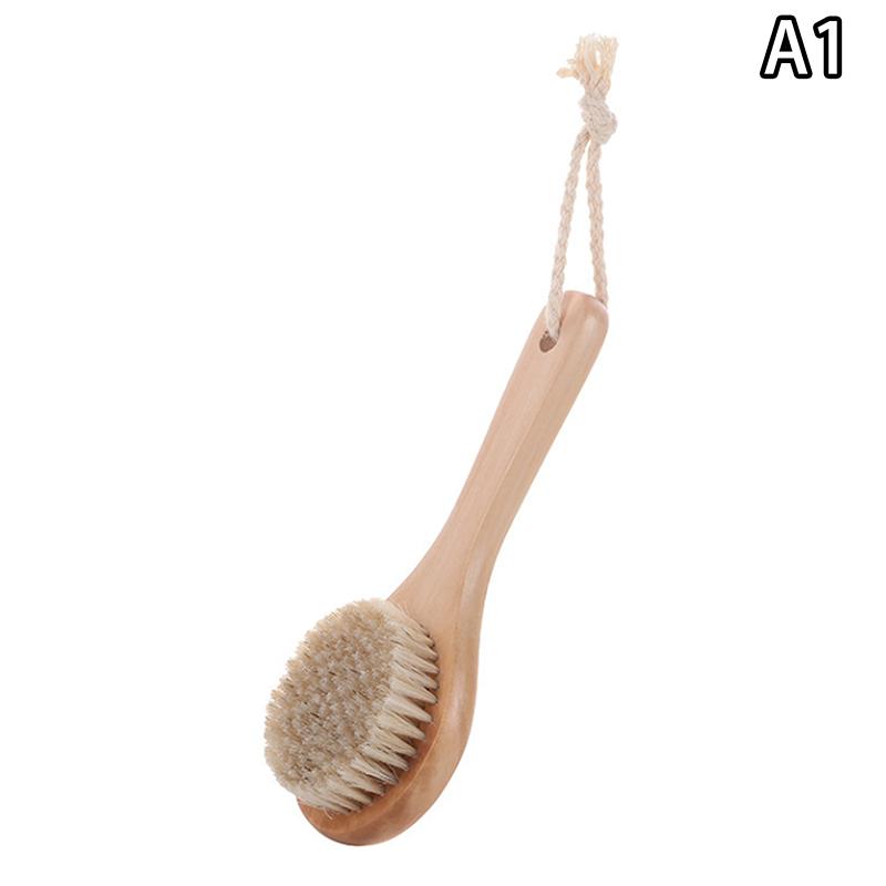 

1 шт. Відлущувальна дерев яна масажна щітка для тіла для душу з натуральною щетиною, м яка щітка для ванни для жінок і чоловіків для догляду за шкірою