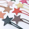 In-Stock Five-Pointed Star PU Leather Charm: Fashionable & Versatile Pendant Ornament