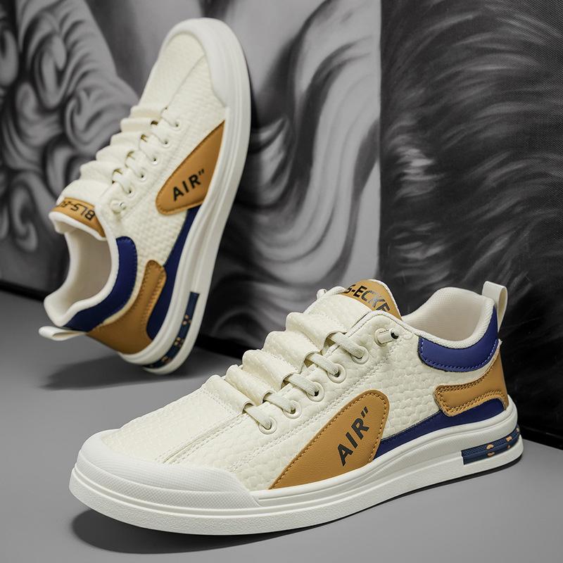 Autumn new street low-top lightweight board shoes, youth lace-up-free comfortable casual shoes