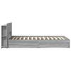 Bed Frame with Storage Space Grey Sonoma 90 x 200 cm Particleboard