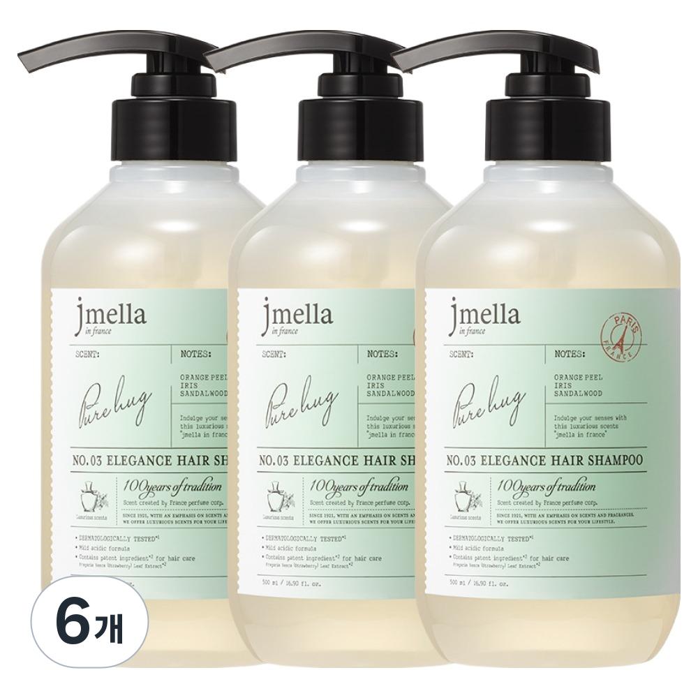 J.Mela in France Elegance Pure Hug Hair Shampoo 6 pcs 500ml