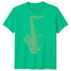 Saxophone Jazz Music Unisexs Tshirt Ornate Instruunisext