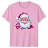 Modern Santa Christmas Holidays Unisexs TShirt Unisexs Tee Bubblegum Graphic Top