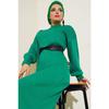 15900 Length Hijab Knitwear Dress - Black