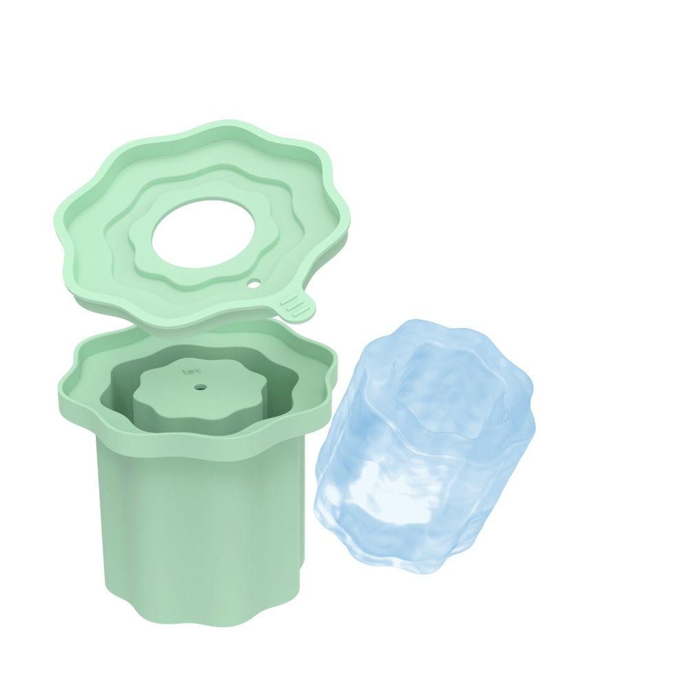 Silicone Silicone Ice Molds with Lid Ice Cube Maker Mold for Stanley Cup 20-40oz