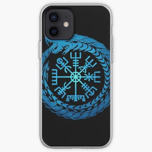 

Vegvisir Jormungandr World Serpent Iphon Phone Case Customizable for iPhone 6 6S 7 8 Plus 11 12 13 14 Pro Max Mini X XS XR Max iPhone 13 mini